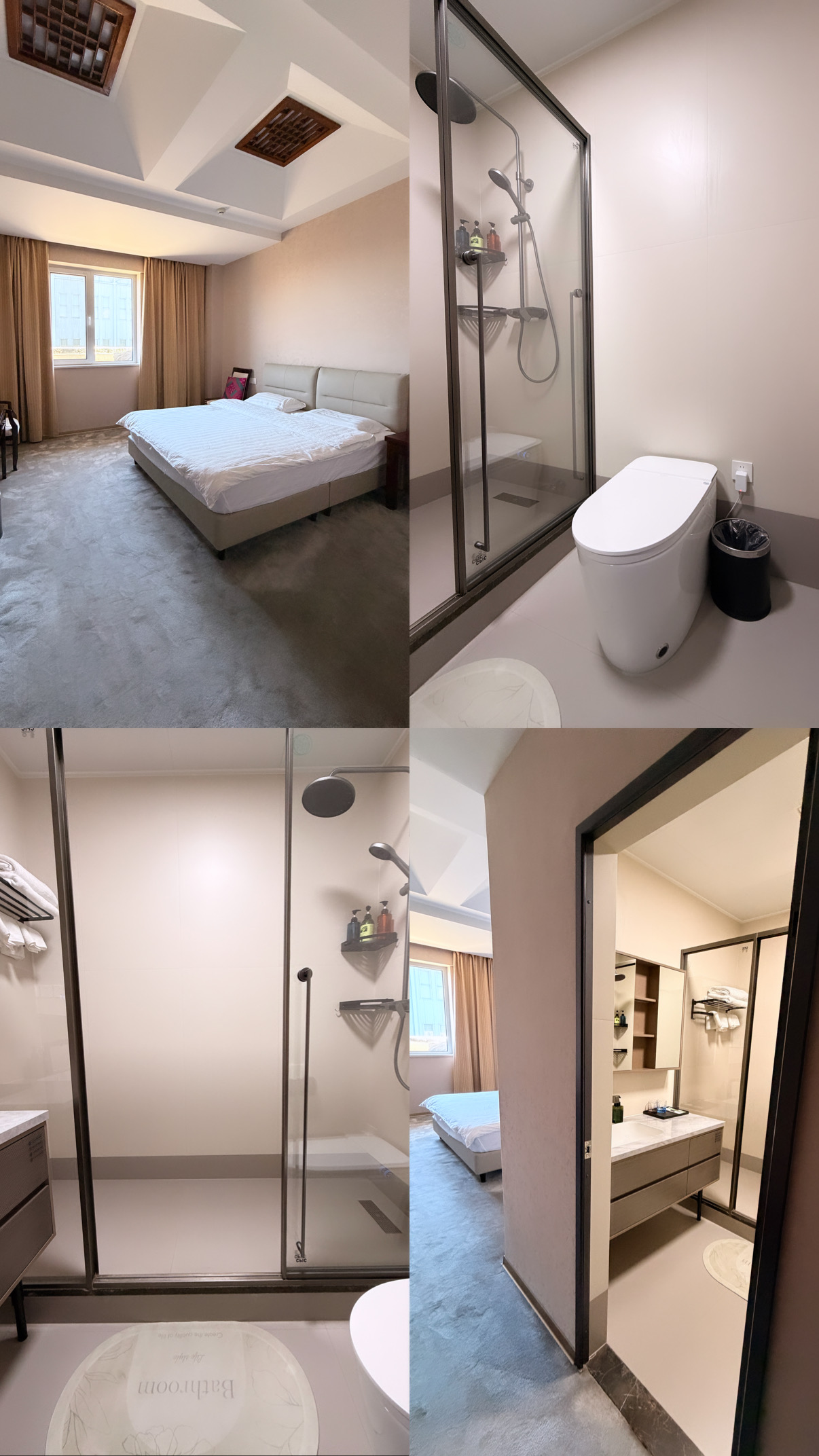 A suite-style guest room